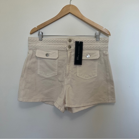 NWT Veronica Beard Yandell Short in Ecru Size 31 - Picture 4 of 8